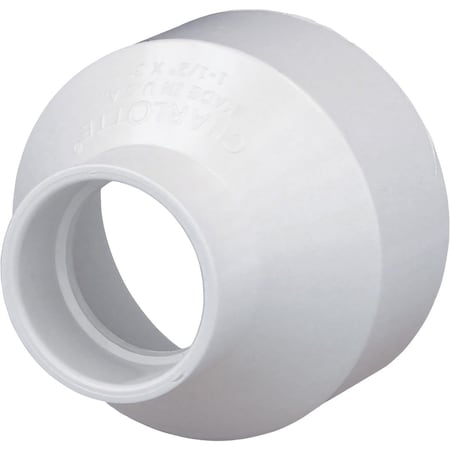 Charlotte Pipe And Foundry 3 In. Hub x 1-1/2 In. Hub Schedule 40 DWV Reducing PVC Coupling PVC 00102 0800HA